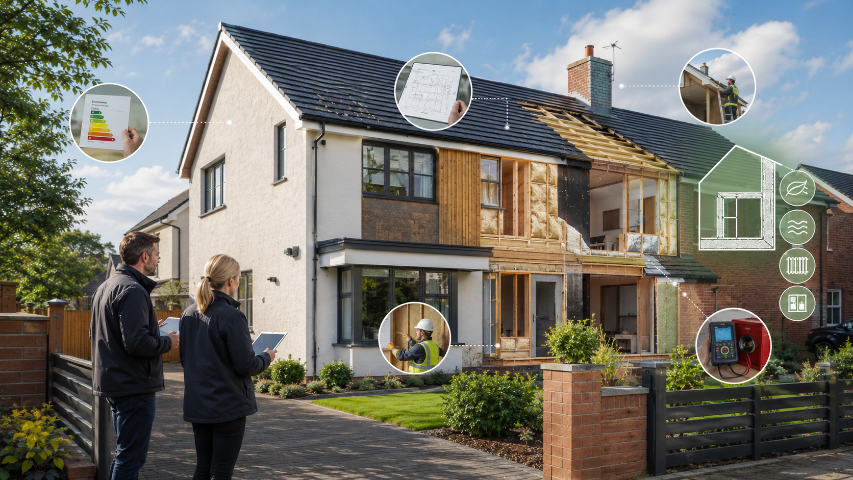 Sublime air tightness and building fabric review on a UK home
